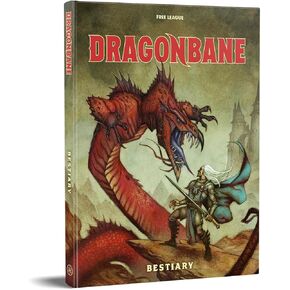 Free League Publishing Dragonbane: Bestiary, RPG Supplement Book, 63 Fantasy Adventure Roleplaying Creatures & Monsters, Hardcover, Adults, Teens Ages 14+