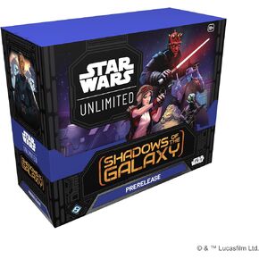 Fantasy Flight Games Star Wars: Unlimited TCG Shadows of The Galaxy PRERELEASE Box - Launch Your Galactic Journey! Includes 6 Booster Packs, Ages 12+, 2+ Players, 20 Minute Playtime, Made