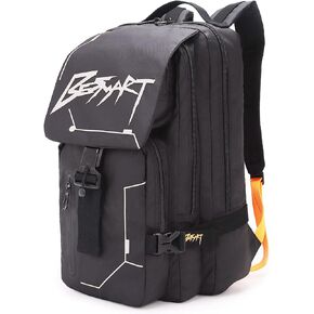 Hiking Outdoor Travel Backpack with Design, Water-Resistant Laptop Daypack Book Bag with Multi-Layer for Men & Woman (Black) in Kuwait