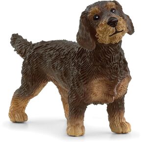 Schleich Farm World New 2024 Farm Animal Toy Wire Haired Dachshund Dog Toy Figurine