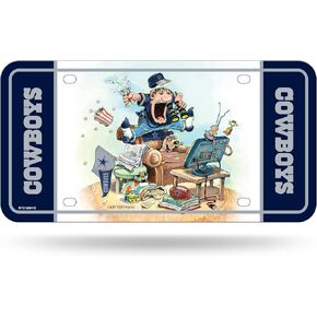 Rico Industries NFL Football Green Bay Packers Gary Patterson The Fan Metal Auto Tag 8.5" x 11" - Great for Truck/Car/SUV
