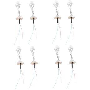 DIYEAH 8 Pcs Model Chandelier Toy Chandelier Miniature Light Chandelier Led Light Fixtures Miniature Pendant Light Doll House Mini Chandelier Miniature Scene Lamp Metal Led Lamps Train