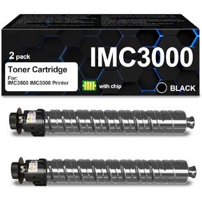 IMC3000 IMC3500 Toner Cartridge Black( 842251) with Chip Compatible with IMC3000 Toner IMC3500 Toner Printers(2-Packs)