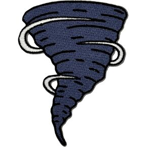 Tornado Embroidered Iron-on Patch