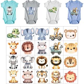 20 Pcs Baby Iron on Transfer Decals Baby Heat Transfers Paper Baby Saying Interesting Bodysuit Making Cute Heat Transfer Papers Iron on Decals for Shirts Decors (Cute)