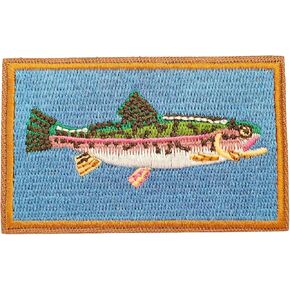 Wildlife Trout Fish Tactical Patch: Funny Military Morale Patch Cute Meme Patch Mello Patch - Hook and Loop - Embroidered Emblem Fastener for Tactical Backpack Bag Murph Vests Jean Hat Helmet