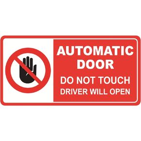 Automatic Door not Touch Window Sticker, 2x4 inch 10pcs Automatic Door not Touch Sticker for Car Window