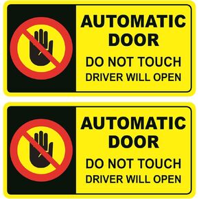 Automatic Door not Touch Window Sticker, 2x4 inch 10pcs Automatic Door not Touch Sticker for Car Window in Kuwait