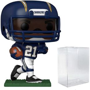 POP Football Legends: Chargers - LaDainian Tomlinson Funko Vinyl Figure (Bundled with Compatible Box Protector Case), Multicolor, 3.75 inches