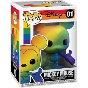 Funko POP Disney: Pride - Mickey Mouse (Rainbow), 3.75 inches, Multicolor