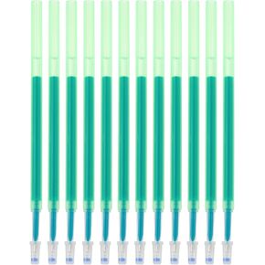 PATIKIL Erasable Gel Pen Refills, 12 Pcs Gel Ink Pens Refills Press Click Pen Fine Point 0.5mm Retractable Pens for Planner Writing Painting, Black
