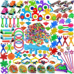 Amy&Benton 200PCS Kids Birthday Party Favors Classroom Prizes Box Prizes Goodie Bag Stuffers Toy Assortment Reward Toys Pinata Fillers