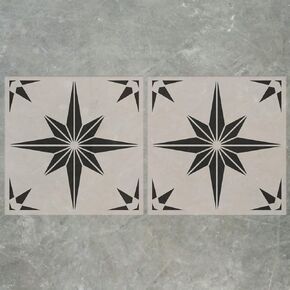 2Pcs 8"x8" Stars Pattern Tile Stencil, Reusable Painting Stencil for Walls and Floor, Stencils for Painting Concrete Floor