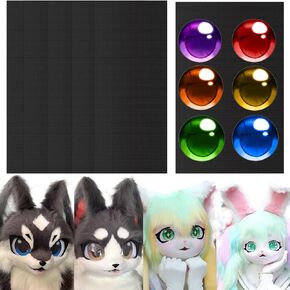 10 قطع من شبكة العين من Fursuit للطلاء، 11.8x7.87 بوصة شبكة عين بيضاء فارغة من PVC لقناع Therian 0.26 مم شبكة سميكة مقاومة للماء قابلة للطباعة من أجل الفرو التنكرية والمنحوتات والدعائم والبدلات وصناعة الحرف اليدوية