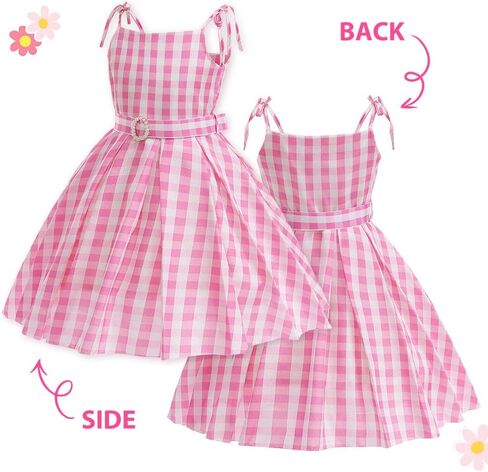 Pink Costume for Girls Cowgirl Costume 70s80s Pink Dress Kids Disco Outfits Christmas Party 4-13Y in Kuwait