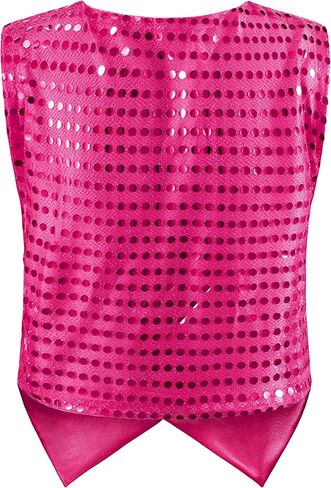 مجموعة نظارات رقص الهيب هوب للأطفال للأولاد من الترتر وقبعة لحفلات الرقص من 3 إلى 10 سنوات in Kuwait