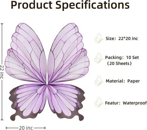 Aiouclay 93Pcs Flower Bouquet Accessories,Butterfly Wrapping Paper,Butterflies for Bouquets,Flower Wrapping Paper for Mother's Day Wedding Graduation Birthday Flower Shop DIY Craft in Saudi Arabia