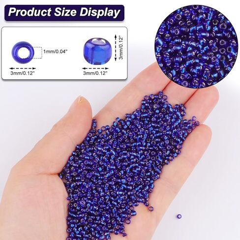 10100Pcs 2mm Glass Seed Beads Bulk, 12/103 AB Gark Green Seed Beads Mini Small Pony Bead for Bracelet Waist Earring Necklace Jewelry Making in Kuwait