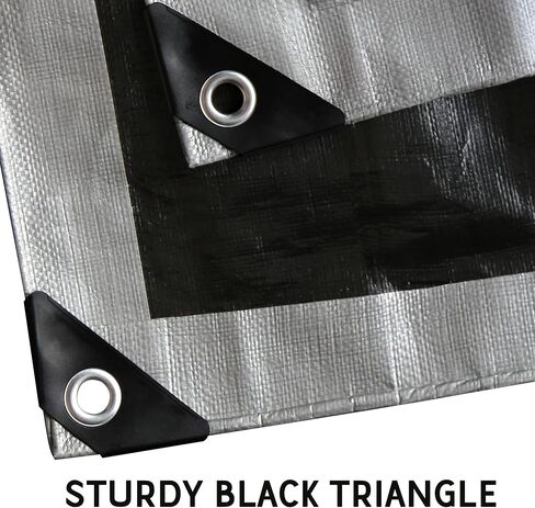 STARPYNG-12 Mil Pink/Silver 6x8 Feet Tarp-Heavy Duty Poly Tarp-Cover,Waterproof, UV Resistant, Weather Resistant, Cover Cars, Boats, Courtyards,Camping in Kuwait