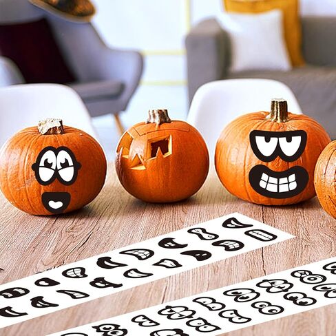 2000 قطعة من ملصقات الهالوين، ملصقات عيون الفم، ملصقات كرتونية، ملصقات فنية للحرف اليدوية، سجل القصاصات بنفسك (أسود) in Kuwait