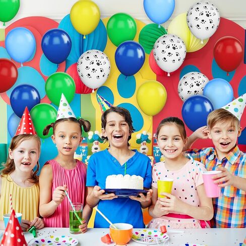 Dog Paw Balloons,12 Inch Pastel Pink Balloons 50Pcs Paw Print Balloons with Blue Pink Purple Orange Gold Balloons for Boys and Girls Birthday Baby Shower Dog Birthday Party Decoration in Saudi Arabia