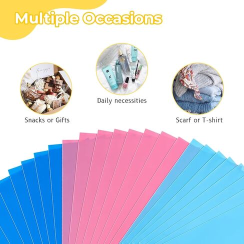 Umikk 100 Pcs Small Plastic Gift Bags, 6"x8" Party Bags for Kids Birthday, Small Plastic Bags with Handles, Party Favor Bags for Easter, Christmas, Valentine's, Craft Show, Wedding, 10 Color in Saudi Arabia