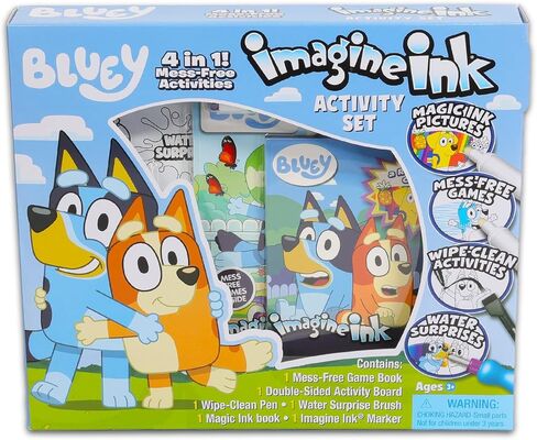 مجموعة أنشطة Bluey Ultimate - حزمة تحتوي على كتب تلوين Bluey Imagine Ink وملصقات وألعاب وألغاز ورسم والمزيد | أنشطة بلوي للبنين والبنات والأطفال in Kuwait
