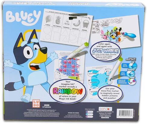 مجموعة أنشطة Bluey Ultimate - حزمة تحتوي على كتب تلوين Bluey Imagine Ink وملصقات وألعاب وألغاز ورسم والمزيد | أنشطة بلوي للبنين والبنات والأطفال in Kuwait