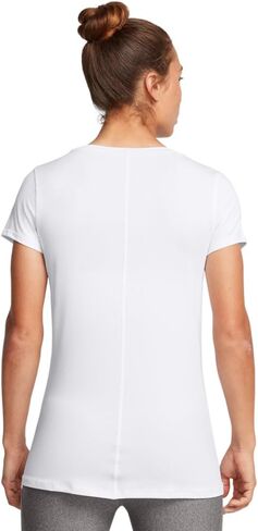 تي شيرت نسائي بأكمام قصيرة من Under Armour HeatGear Armor، (383) أخضر قديم / / أبيض، مقاس كبير in Saudi Arabia