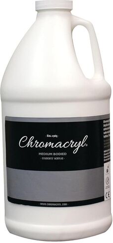 Chromacryl Students Acrylic Paint, 1/2 Gallon, White - 1412 in Kuwait