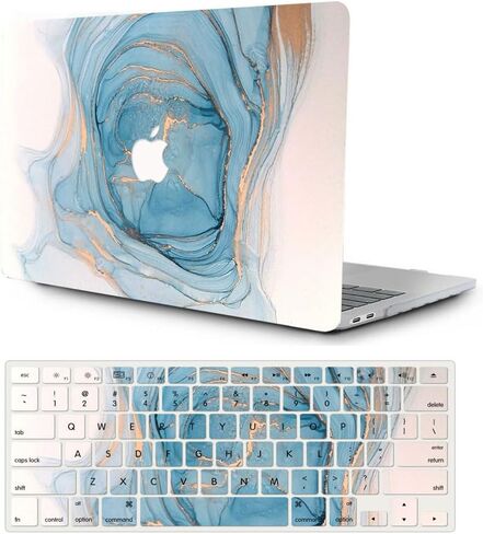 Compatible with MacBook Air 13 inch Case, 2018 2019 2020 Release (A2337 A2179 A1932) Hard case and Keyboard Cover (Sky Blue) in Saudi Arabia