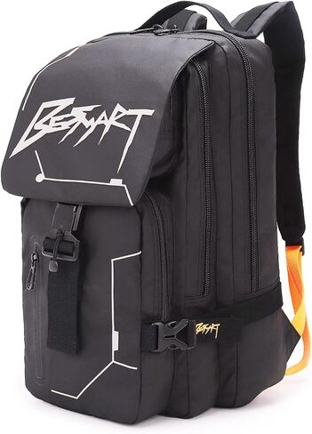 Hiking Outdoor Travel Backpack with Design, Water-Resistant Laptop Daypack Book Bag with Multi-Layer for Men & Woman (Black) in Kuwait