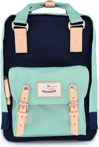 Backpack, Travel Backpack Girls Women Men College Backpack Vintage Waterproof Casual Bag, Work Backpack 15 Laptop (Green) in Saudi Arabia