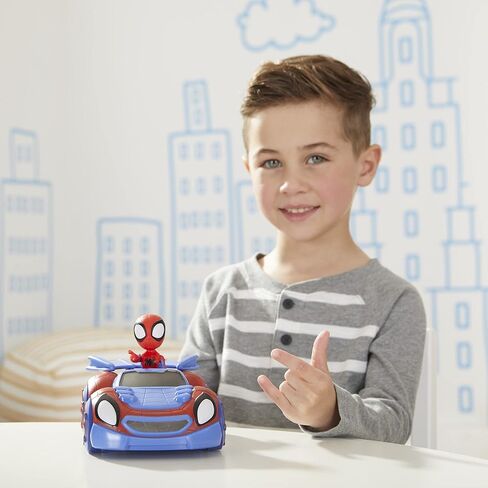 Spidey and His Amazing Friends Marvel Change 'N Go Web-Crawler and Spidey Action Figure, 2-in-1 Vehicle, 4-Inch Figure, for Kids Ages 3 and Up in Saudi Arabia