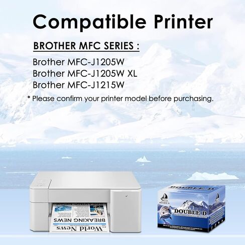 استبدال خراطيش الحبر السوداء المتوافقة LC404 لطابعة Brother LC404 LC404XL BK لطابعة Brother MFC-J1205W، MFC-J1205W XL، MFC-J1215W (2BK، عبوتان) in Kuwait