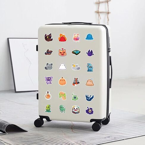 50pcs Slime Rancher Stickers for Water Bottles, Cute Game Character Waterproof Vinyl Decals for Kids Teens Laptop Phone Keyboard Skateboard Bike Car Luggage Bumper in Saudi Arabia