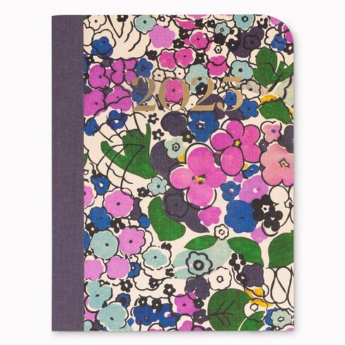 12 Month Agenda Dated January 2025-December 2025, Cloth Bound Monthly Planner, Florale in Saudi Arabia