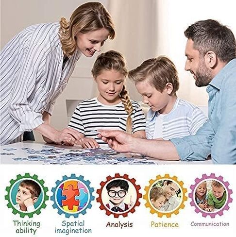 1000 Piece Jigsaw Puzzles for Adult, Jigsaw Puzzle Adult 1000, Jigsaws Puzzle Adult, Wolf Castle Jigsaw Puzzle Adult, Christmas Jigsaw Puzzle 1000 Piece, Brain Challenge Jigsaw Puzzle Kid Toy Game in Kuwait