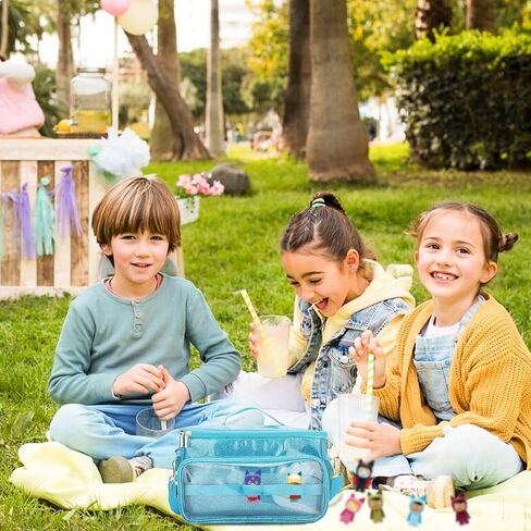 حقيبة حمل لشخصيات توني، حقيبة مجموعة المبتدئين من توني، وحدة تخزين ومنظم لشخصيات توني مع حزام الكتف، مجموعة صندوق توني للمبتدئين، سماعات توني، حقيبة شحن (أزرق) in Kuwait