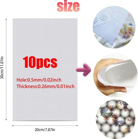 10PCS Fursuit Eye Mesh to Paint,11.8x7.87inch White Blank PVC Eye Mesh for Therian Mask 0.26mm Thick Waterproof Printable Mesh for Furries Cosplay,Sculptures, Props, Fursuits, Craft Making in Saudi Arabia