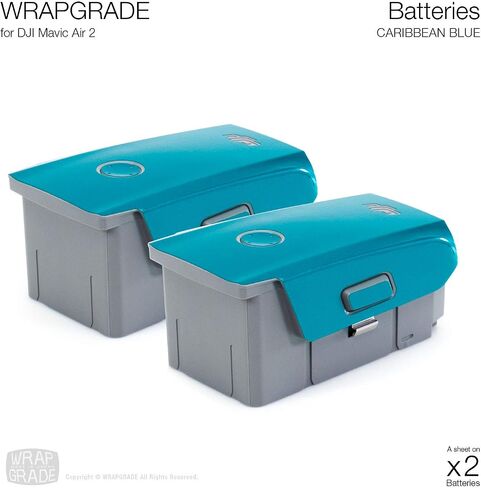 Wrapgrade Skin Compatible with DJI Mavic Air 2 & Air 2S | 2 Batteries (NEON Green) in Kuwait