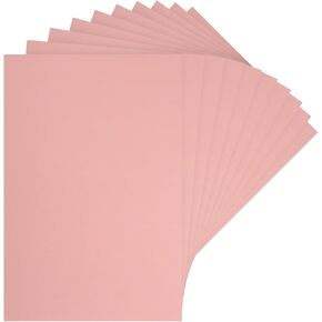 MECCANIXITY Dollhouse Floorboards 12 Inch x 8 Inch Dollhouse Wallpaper and Flooring Pure Color Light Pink for Dollhouse Sand Table Model Accessories 10 Pcs