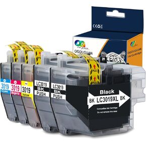 OGOUGUAN Replacements for Brother LC3019XXL LC3019XL LC3017xl 3019 3017 Ink cartridges Work for MFC-J5330DW MFC-J6530DW MFC-J6930DW MFC-J6730DW Inkjet Printers, 5 Packs