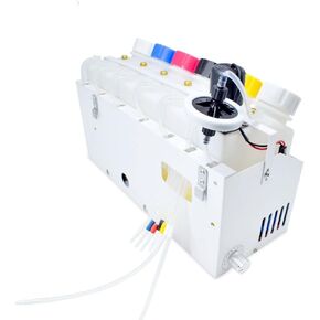 L&C Professional DTF CISS DTF White Ink Circulation System DTF Empty Ink System CISS Refillable Cartridge Kit with Ink Flow Control Damper for EPSON ET8550 L805 XP15000 DTF Printer