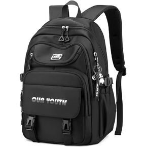 ROER University Bookbag copmuter Daypack حقيبة الظهر في الهواء الطلق حقيبة مضادة للماء للسفر دفتر الكلية حقيبة الكتب الكبيرة للنساء (وردي)