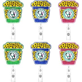 6pcs Nurse Medical Badge Reel Retractable Holder Certified Nurse Assistant Cute Funny Name Tag ID Card,Pharmacy Nursing Student RN CNA ER Hospital Work Bulk Gifts Essentials Supplies