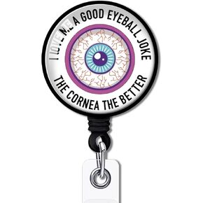 YAZMEEN Sorry I Ovary-Acted Retractable Badge Reel with Alligator Clip Funny ID Badge Holder for NICU Nurse Funny Ovary Uterus Badge Clear Name Card Holder for NICU OB L&D Labor and Delivery Nurses
