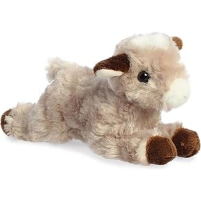Aurora® Adorable Mini Flopsie™ Paisley Goat™ Stuffed Animal - Playful Ease - Timeless Companions - Brown 8 Inches