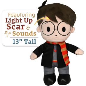 KIDS PREFERRED Harry Potter Plush with Light Up Scar, Harry Potter Gifts for Girls and Boys 13 Inch Stuffed Animals for Kids and Harry Potter Decor