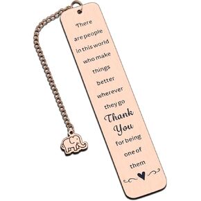 Elephant Gifts for Women Thank You Bookmark Basket Gifts for Women Coworker Appreciation Retirement Farewell Gifts for Boss Lady Leader Mom Teacher Nurse Birthday Social Worker Gifts